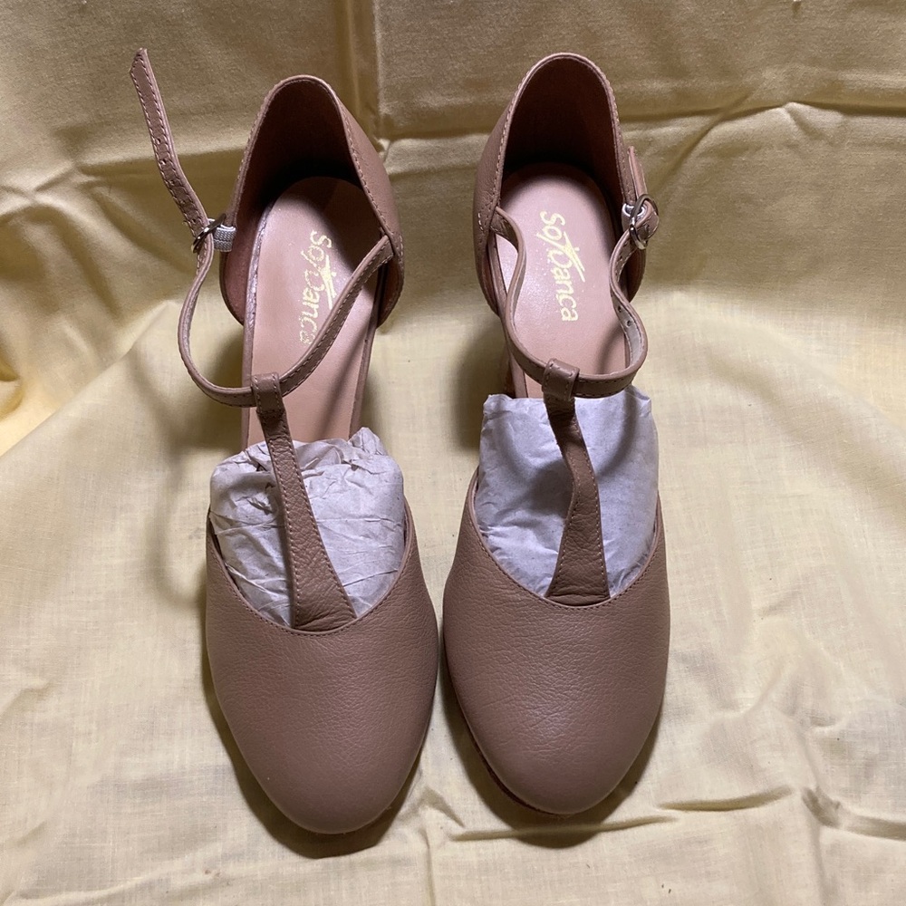 Caramel Character Shoes with TStrap